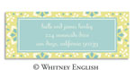 Whitney English Address Labels - Vintage Flake Green (Holiday) (615195)